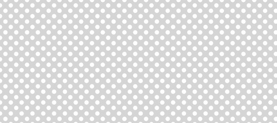 Grey seamless pattern with white polka dot