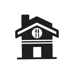 Restaurant icon logo design template isolated illustration