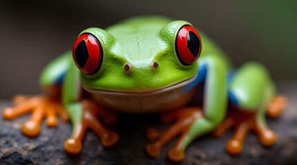 red eyed tree frog