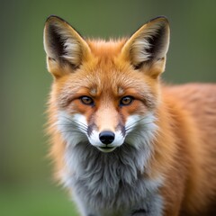 Fototapeta premium red fox closeup stock photo