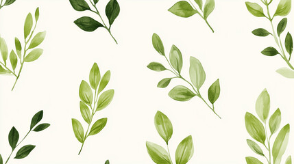 Green plant and leafs pattern. Pencil, hand drawn natural illustration. Simple organic plants design. Botany vintage graphic art. 4k wallpaper, background. Simple, minimal, clean design
