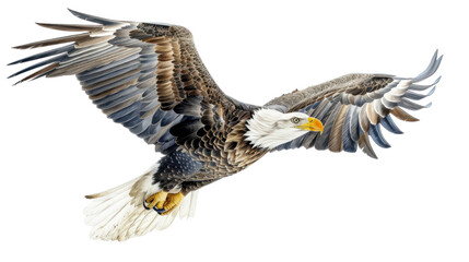 Obraz premium Eagle on white background
