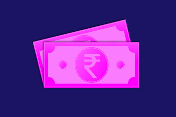 Indian Rupee Note Clipart Icon