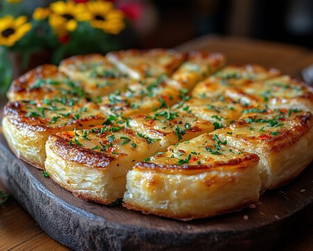 Close-Up of Freshly Baked Tortis Highlighting Their Golden Brown Texture and Fluffy Interior