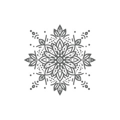 Geometric Floral Mandala Illustration