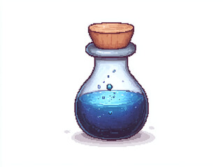 Pixel Art Potion Bottle: A Magical Elixir