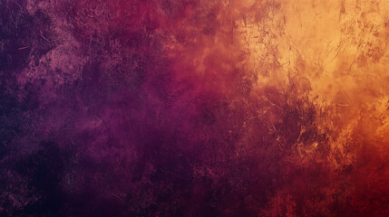 Obraz premium Rich gradient texture in dark orange, brown, and purple hues, featuring a cherry gold vintage background with space for design. Perfect for Halloween, Thanksgiving, and autumn-themed settings 