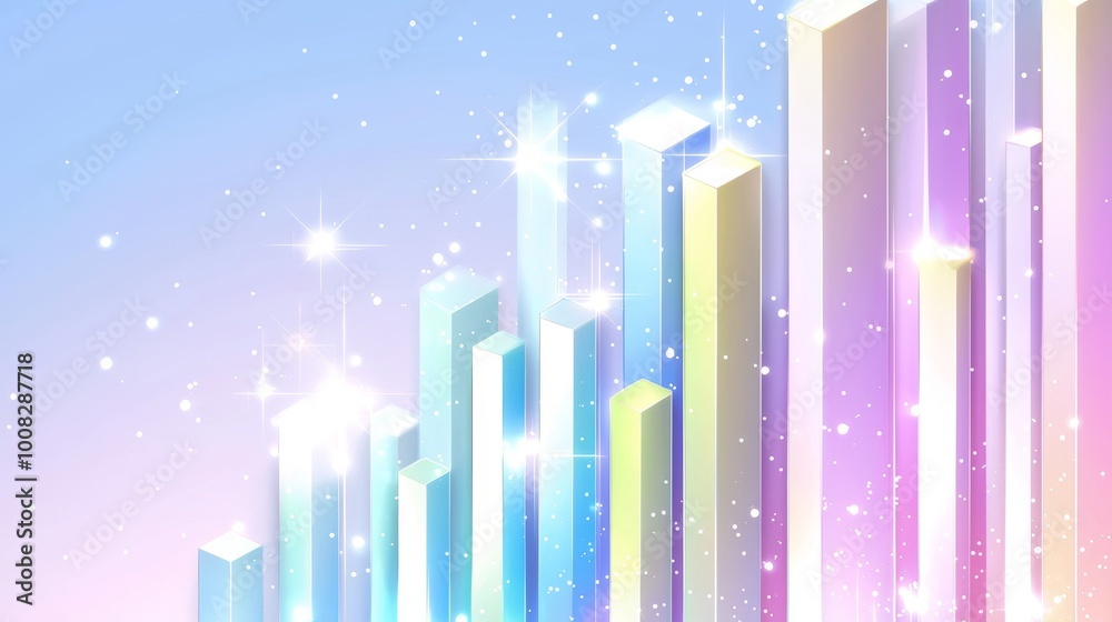 Poster rainbow color gradient curve abstract poster web page ppt background for digital technology