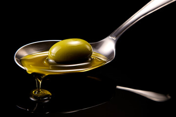 Fresh, ripe, and freshly picked green and black olives captured in close-up, showing the details of shiny skins and the variety of hues, ideal for illustrating the quality of natural ingredients