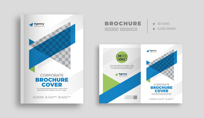 Business brochure cover template, Company profile design for marketing	