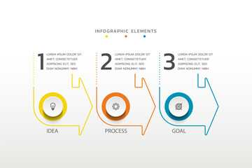 Presentation modern infographics business template design