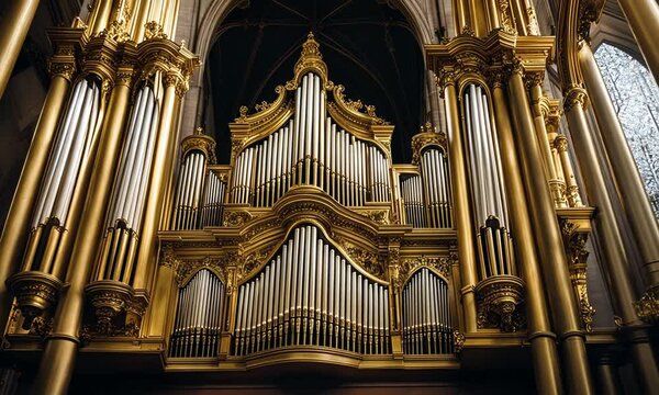 Organ in a church.