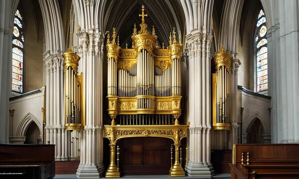 Organ in a church.