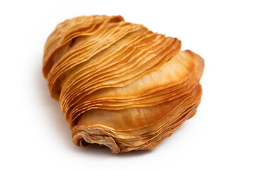 Sfogliatella riccia napoletana, dessert italiano, isolato su fondo bianco 