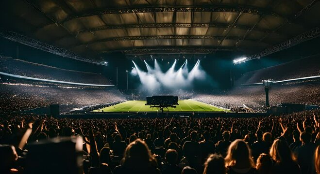 Concert in a football stadium.