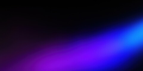 Fototapeta premium Abstract gradient of blue and purple hues against a dark background, creating a dynamic and vibrant visual effect.
