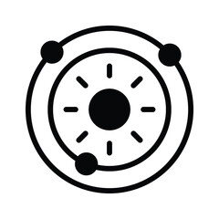 Premium icon of solar system in trendy style, ready to use vector