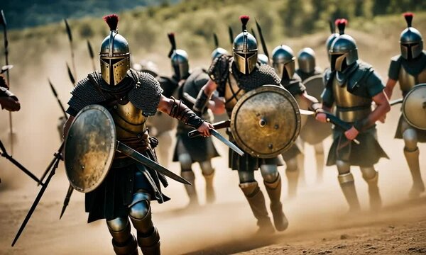 Gladiators on the battlefield.
