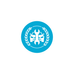 Car service icon isolated on transparent background