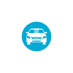 Car rent icon isolated on transparent background