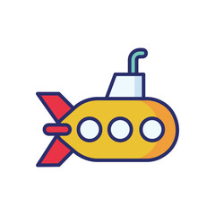 Submarine icon vector stock illustration
