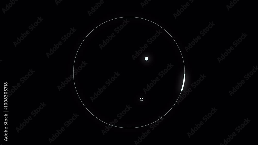 Poster png alpha.abstract circle and line hud technological futuristic elements.