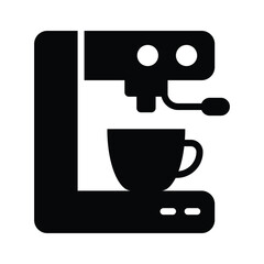 A coffee machine brewing a fresh cup of coffee