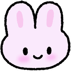토끼 이모티콘 © titi.drawing