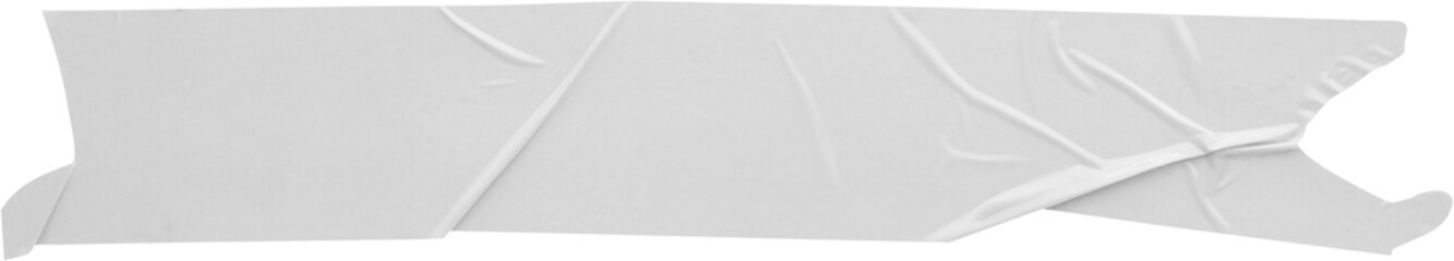 White adhesive plastic tape isolated on white background