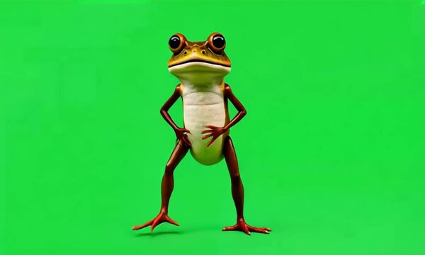 A plain green background with a slight gradient.