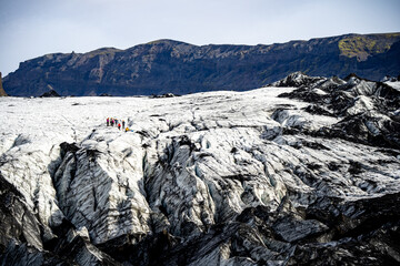 snow covered mountains