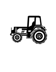 Tractor | Farmer Dad | Tractor Driver | Heavy Equipment | Tractor Machine | Farming Equipment | Farm Vehicle | Land Cultivator  | Original Illustration | Vector and Clipart | Cutfile and Stencil