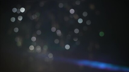 The colorful fireworks display in the night sky out of focus effect abstract shot. St. Stephen's Day celebration.