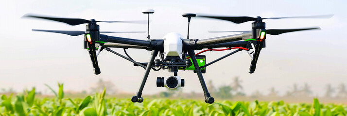 Smart farming using drones for aerial surveys.