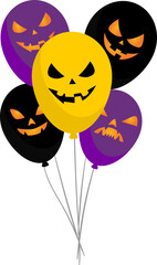 Halloween Ballons Illustration