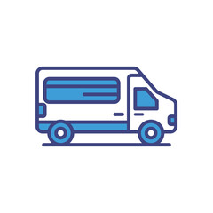 Van icon vector stock illustration