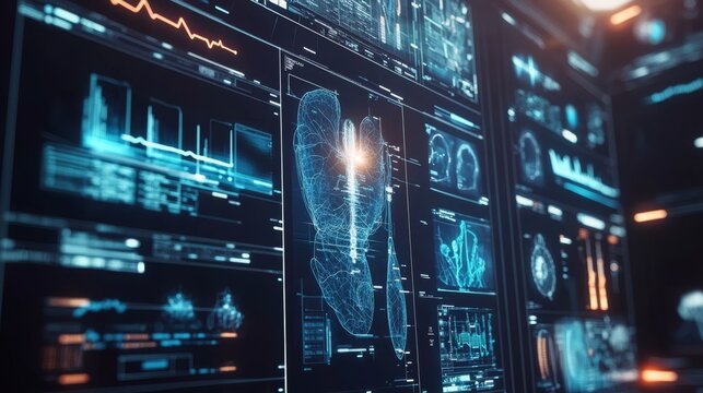 AI driven healthcare revenue cycle solutions provider background, 16:9