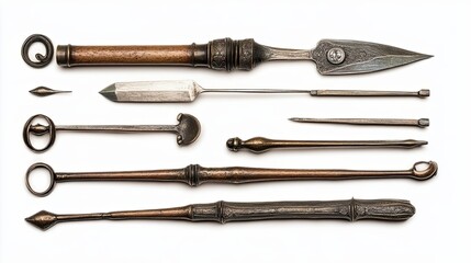 Fototapeta premium An Assortment of Ornate, Antique, and Intricately-Crafted Daggers