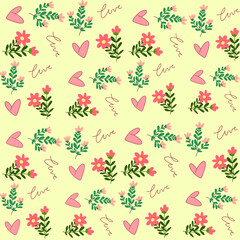 Flower seamless pattern