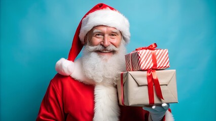 santa claus with Gift Box