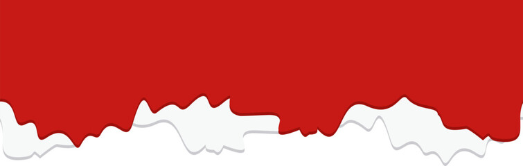 Red and White Torn Paper