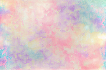 A seamless abstract watercolor texture with a blend of pastel colors. Perfect for creative designs, backgrounds, and artistic projects