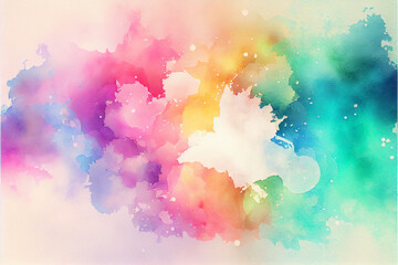 Abstract watercolor texture background featuring soft pastel colors and delicate brushstrokes, perfect for artistic and design projects