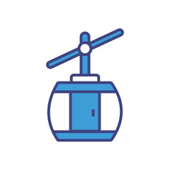 Gondola icon vector stock illustration