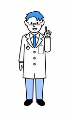 白衣を着た医者
