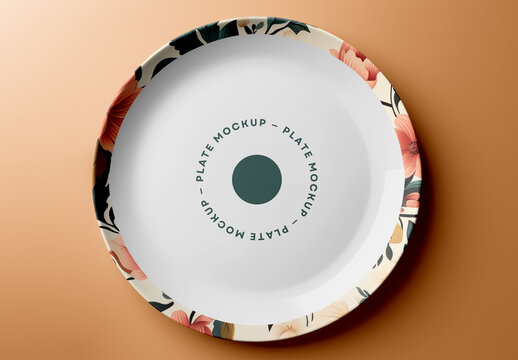 Ceramic Plate Mockup Generated with AI