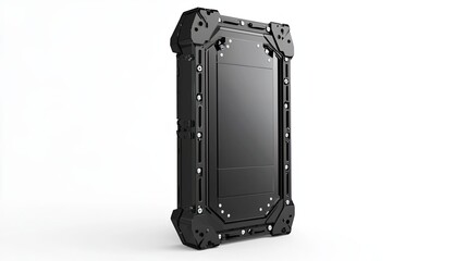 Black Ruggedized Tablet with Protective Case