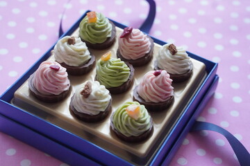 ブーケの形の可愛らしいおしゃれなチョコレート