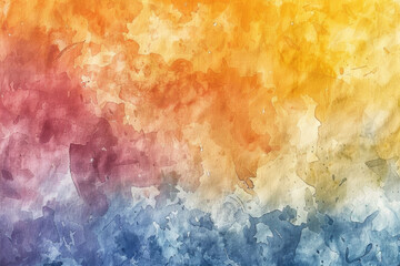 Fototapeta premium Vibrant Watercolor Gradient Background with Blend of Pastel Hues