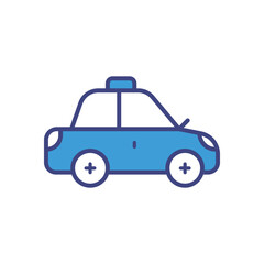 Trolley icon vector stock illustration